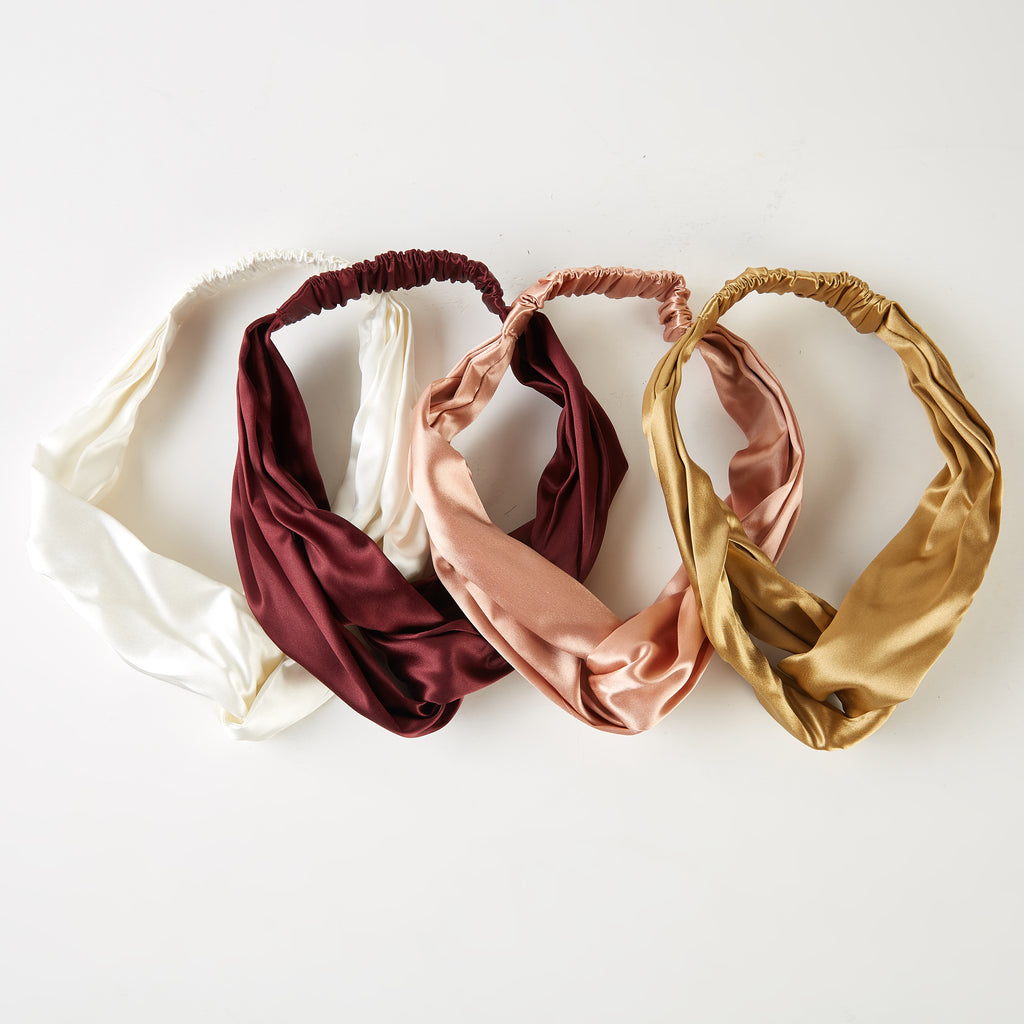 Custom Pure Mulberry Silk Headband | Flat or Turban | 22 Momme | Float Collection