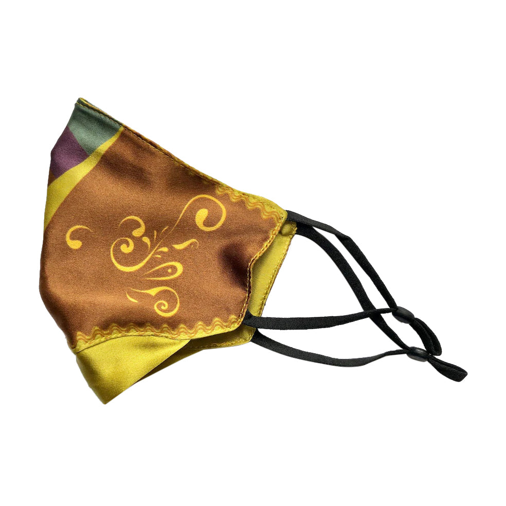 Mardi Gras: Kids Double Layer 100% Mulberry Silk Face Mask