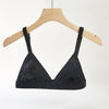 Classic Black | Handmade Pure Silk Bralettes | No Padding No Wire | 19 Momme Silk Charmeuse