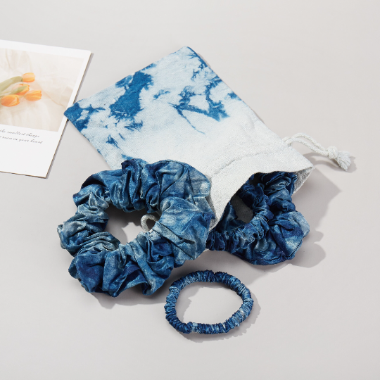 Plant Tie Dye Pure Cotton Drawstring Pouch | Dip Collection