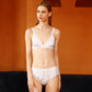 Pearl White Pure Mulberry Silk Bikini Panties | Mid Waist | 22 Momme | Float Collection