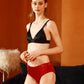 Ruby Pure Mulberry Silk Bikini Panties | Mid Waist | 22 Momme | Float Collection