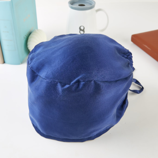 Double Layer Pure Silk Surgical Cap | Adjustable Elastic & Sweatband | 22 / 30 Momme Sueded Silk Charmeuse | Float Collection