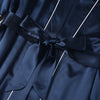 Gift Set | Pure Silk Navy Kimono Robe & Slip Dress | 22 Momme | Float Collection