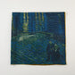 Starry Night Over the Rhone by Vincent Van Gogh | Oil Painting Large Square Pure Mulberry Silk Wrap | Head Scarf
