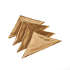 Gold Pure Mulberry Silk Napkins | Set of 4 | 22 Momme | Float Collection | Holiday Wedding Table Linens | 18 Inch Square