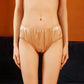Beige Pure Mulberry Silk Bikini Panties | Mid Waist | 22 Momme | Float Collection