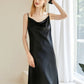 Gift Set | Pure Silk Black Kimono Robe & Slip Dress | 22 Momme | Float Collection