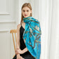 Almond Blossoms by Van Gogh Handmade Oil Painting Extra Large Square Silk Scarf / Small Square Silk Scarf