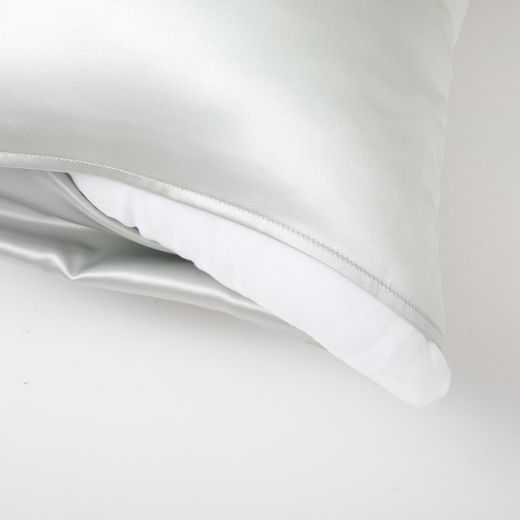Silver Grey Pure Mulberry Silk Pillowcase | Standard, Queen & King | 22 Momme | Float Collection