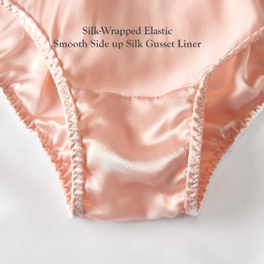 Custom Made Pure Mulberry Silk Bikini Panties | Mid Waist | 19 Momme | Float Collection