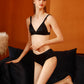 Classic Black | Handmade Pure Silk Bralettes | No Padding No Wire | 19 Momme Silk Charmeuse