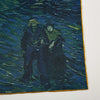 Starry Night Over the Rhone by Vincent Van Gogh | Oil Painting Large Square Pure Mulberry Silk Wrap | Head Scarf