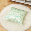 Marble Print Mint Green Mulberry Silk Cushion Cover | 19 Momme | Brush Collection | Throw Pillow Cover with Zipper