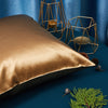 Gold Pure Mulberry Silk Cushion Cover | 22 Momme | Float Collection | Throw Pillow Cover with Zipper