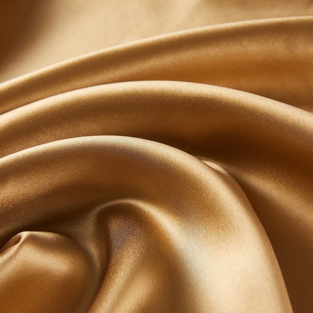Gold Pure Mulberry Silk Napkins | Set of 4 | 22 Momme | Float Collection | Holiday Wedding Table Linens | 18 Inch Square