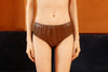 Taupe Pure Mulberry Silk Bikini Panties | Mid Waist | 22 Momme | Float Collection