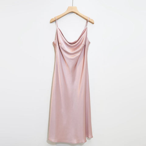 Soft Strokes Silk Rebirth Of Venus Pure Slip Dress Baby Pink Size Large