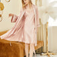 River Nymph | Baby Pink Pure Silk Slip Dress | Knee Length with Adjustable Straps | 22 Momme | Float Collection