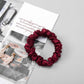 Set of 4 Pure Mulberry Silk Scrunchies | 0.4, 0.8, 1.4, 2 inch | 22 Momme | Float Collection