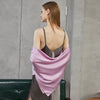 Peony Pure Silk Scarf | Blush Pink, Sorbet Pink, Burgundy | Small Head Scarf or Large Square Shawl | Solid Colour Collection