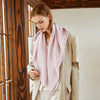Peony Pure Silk Scarf | Blush Pink, Sorbet Pink, Burgundy | Small Head Scarf or Large Square Shawl | Solid Colour Collection