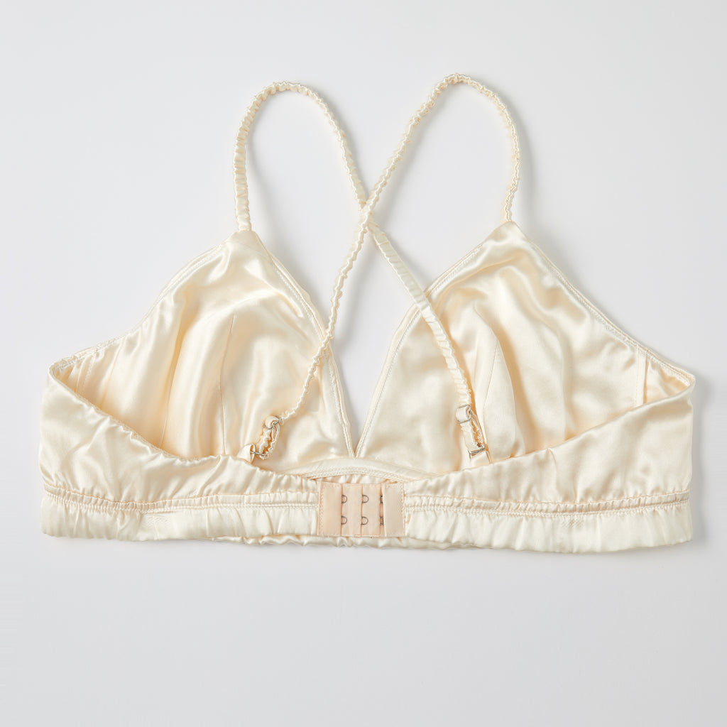 Custom Handmade Pure Silk Bralettes | Shallan Bras | No Padding No Wire | 19 Momme Silk Charmeuse
