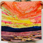 Sunset by Tom Thomson | Oil Painting Large / Small Square Pure Silk Head Scarf | Canadian Artist Collection