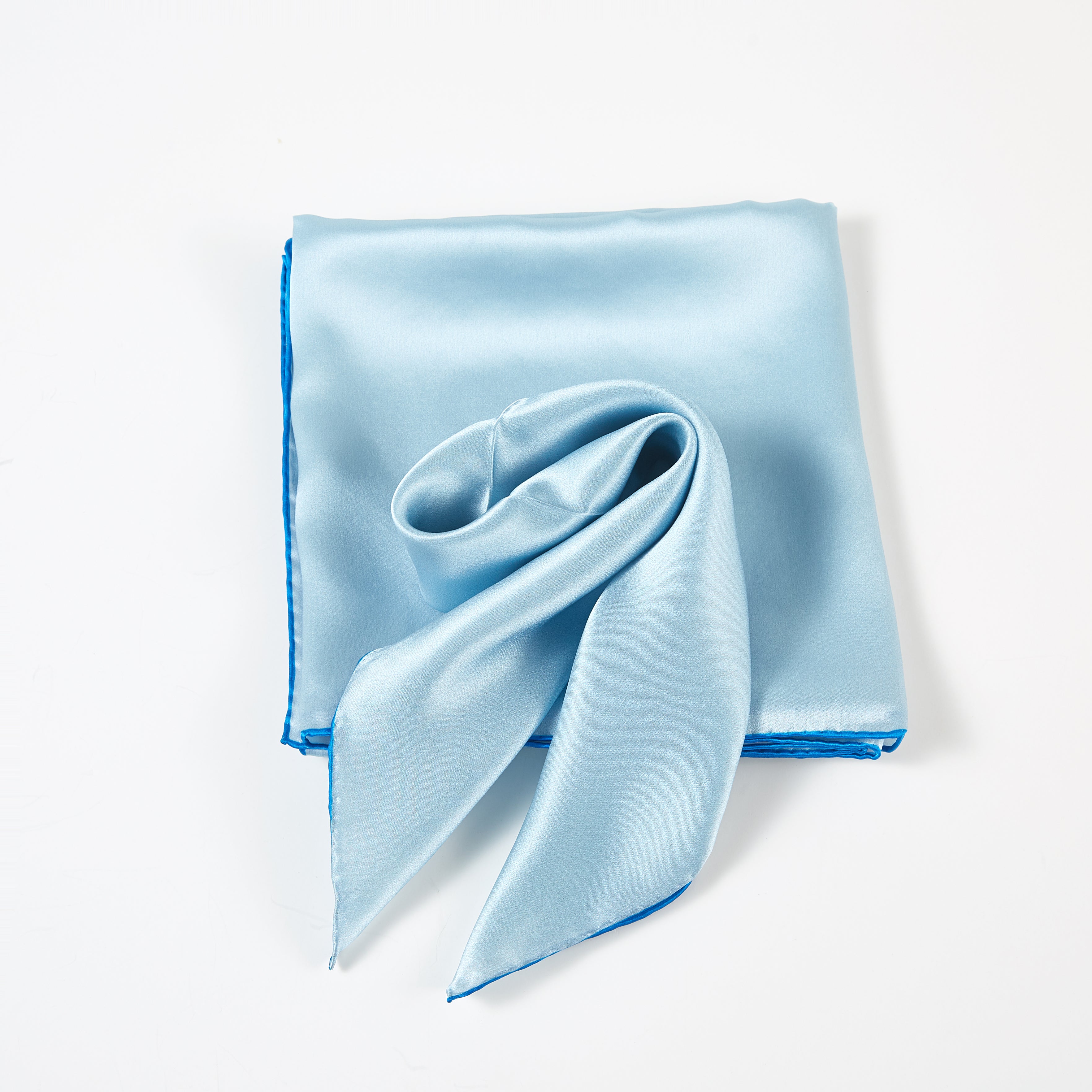 Light blue silk scarf outlet