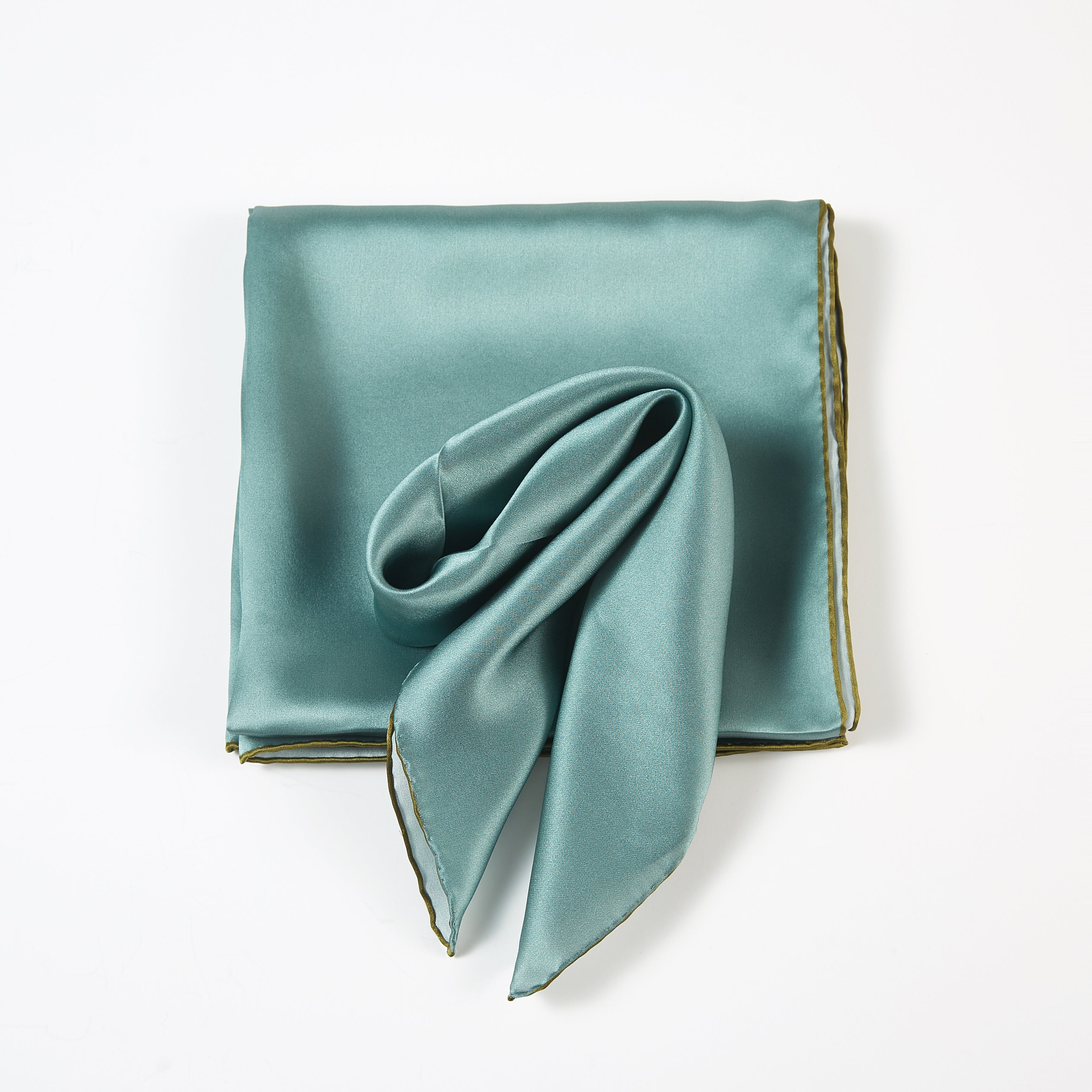 Olive Tree Pure Silk Scarf | Sage Green, Olive Green, Olive Purple | Small Head Scarf or Large Square Shawl | Solid Colour Collection