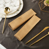 Gold Pure Mulberry Silk Napkins | Set of 4 | 22 Momme | Float Collection | Holiday Wedding Table Linens | 18 Inch Square