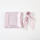 Peony Pure Silk Scarf | Blush Pink, Sorbet Pink, Burgundy | Small Head Scarf or Large Square Shawl | Solid Colour Collection