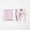 Peony Pure Silk Scarf | Blush Pink, Sorbet Pink, Burgundy | Small Head Scarf or Large Square Shawl | Solid Colour Collection
