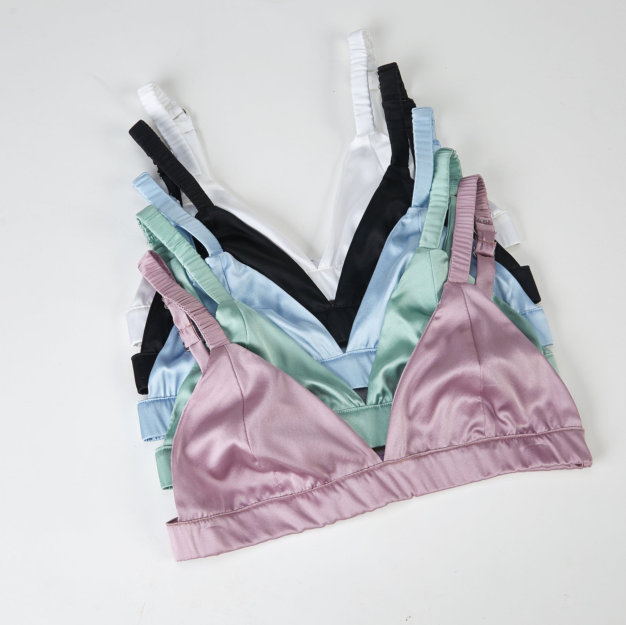 Custom Handmade Pure Silk Bralettes | No padding no wire