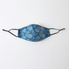 Blue Hydrangeas | Two Silk One Cotton Triple Layer Face Mask | Mulberry Silk | Insert Pocket, PM 2.5 Filter & Nose Wire