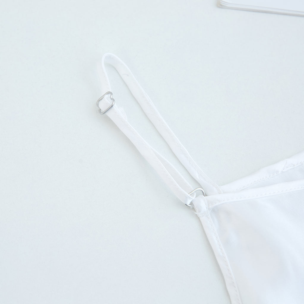 Pearl White Pure Mulberry Silk Camisole with Adjustable Straps | Relaxed Fit | 19 Momme | Soar Collection