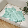 Jade Green Pure Mulberry Silk Camisole and Shorts Set | 19 Momme | Soar Collection