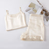 Cream Pure Mulberry Silk Camisole and Shorts Set | 19 Momme | Soar Collection