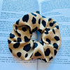 Pure Mulberry Silk French Scrunchie | Classic Cheetah | 2 inch | 21 Momme | Brush Collection