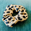 Pure Mulberry Silk French Scrunchie | Classic Cheetah | 2 inch | 21 Momme | Brush Collection
