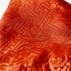 Triple Layer Mulberry Silk Face Mask: The Changing Forest - Orange Jacquard Silk