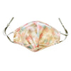 Triple Layer Mulberry Silk Face Mask: Ice Cream Sundae - Pastel Check Pattern Silk