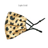 Cheetah Print Double Layer 100% Silk Charmeuse Face Mask