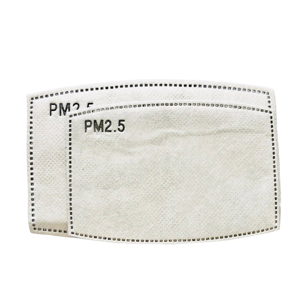 Kids Five Layered PM 2.5 Insert for Face Masks with Pockets: Set of 10