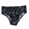 Olive Branches | Pure Silk Mid Rise Bikini | Brush Collection