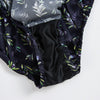 Olive Branches | Pure Silk Mid Rise Bikini | Brush Collection