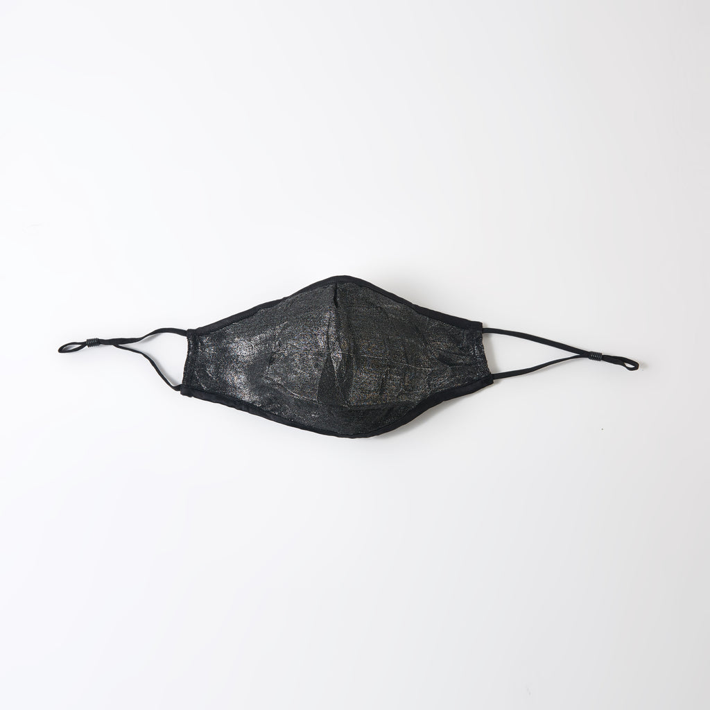 Prismatic Black: Two Silk One Cotton Unisex Face Mask | Mulberry Silk | Insert Pocket, PM 2.5 Filter & Nose Wire