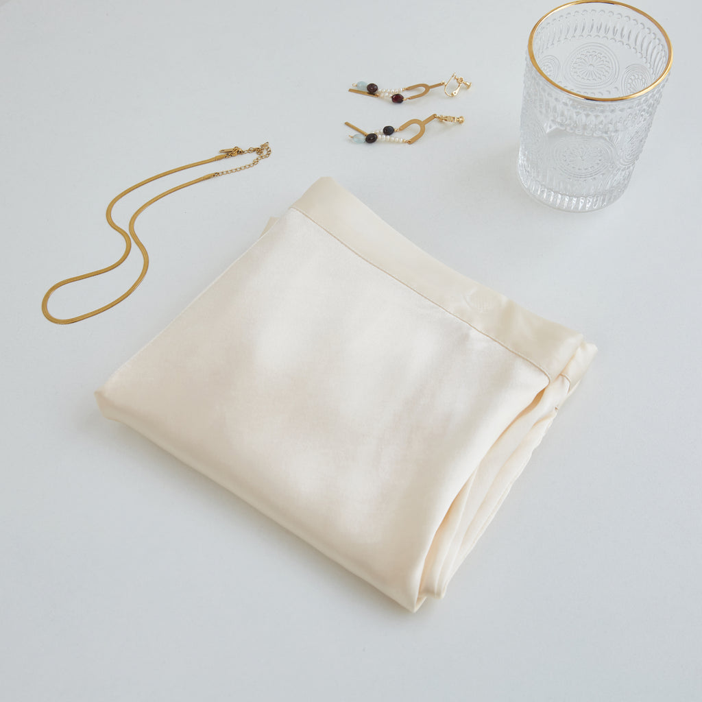 Cream Pure Mulberry Silk Shorts | High-Waisted | 19 Momme | Soar Collection