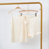 Cream Pure Mulberry Silk Camisole and Shorts Set | 19 Momme | Soar Collection