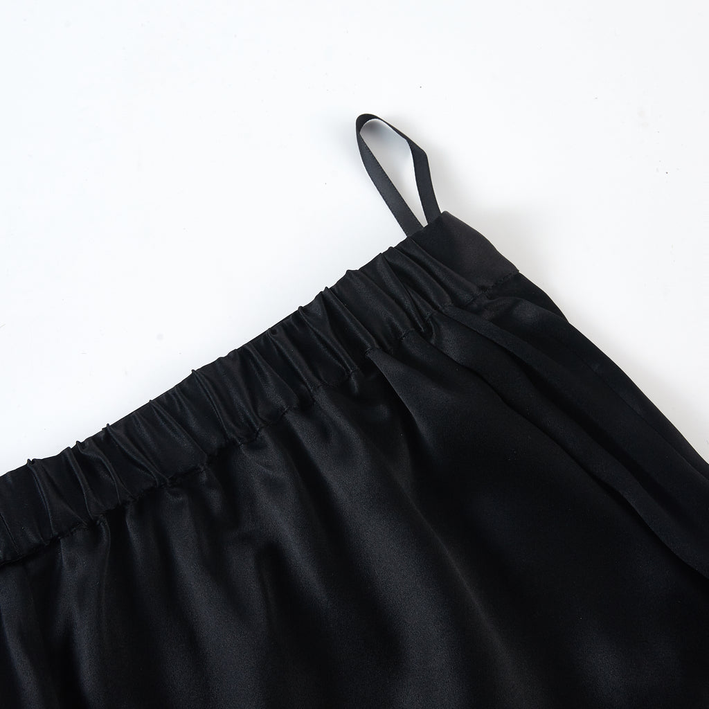 Black Pure Mulberry Silk Camisole and Shorts Set | 19 Momme | Soar Collection